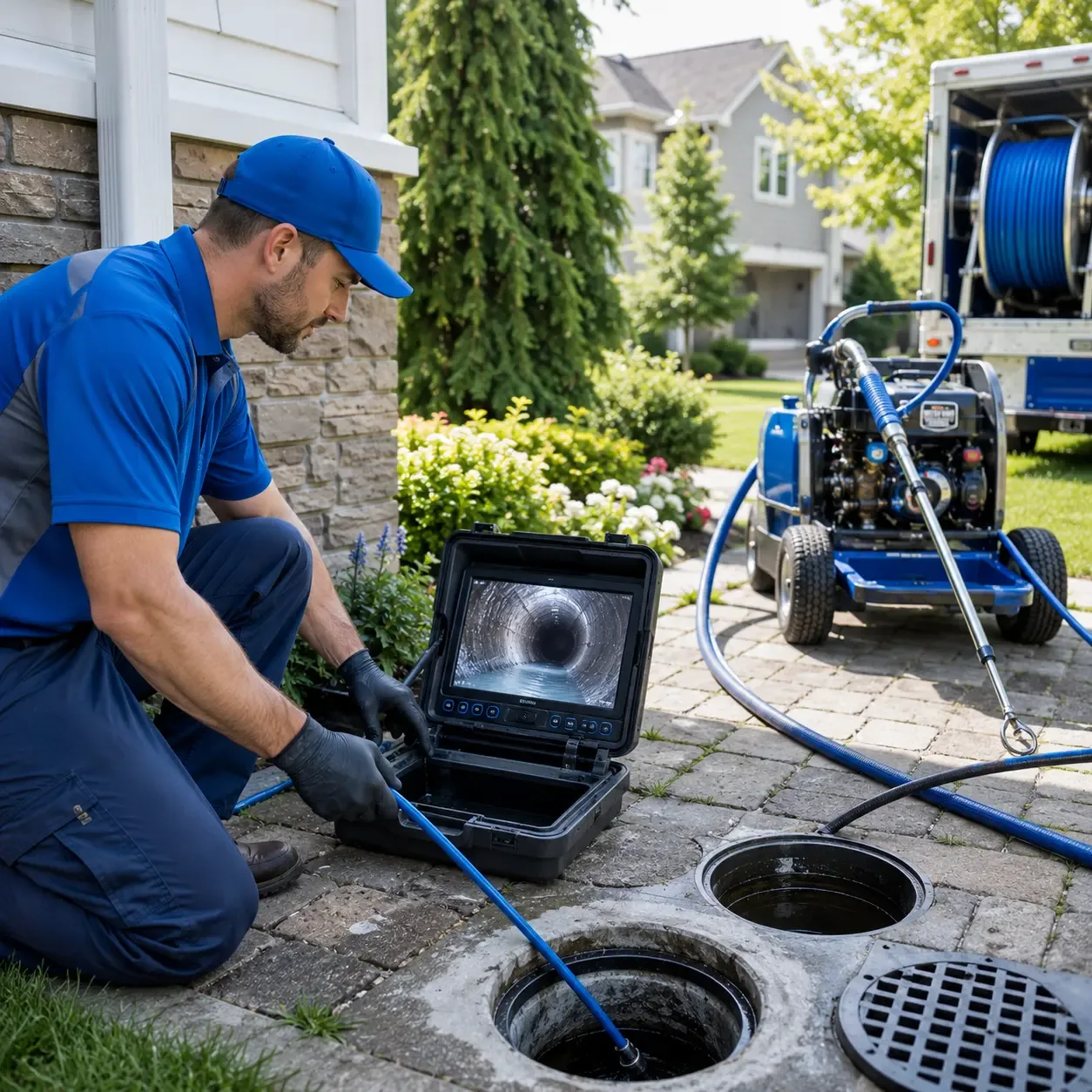 Outdoor drain cleaning professionals serving East Nassau, NY