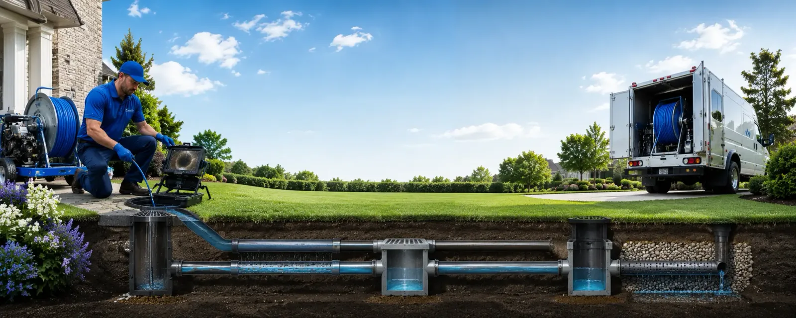 Outdoor drain cleaning information for East Nassau, NY